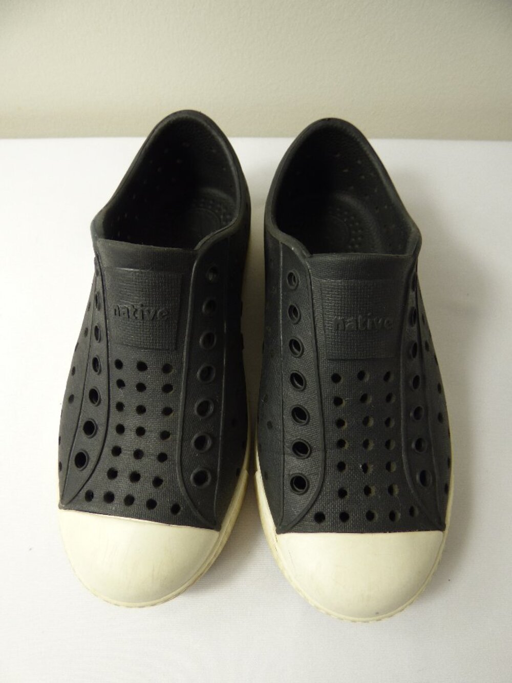 Native Kids' Black Jefferson Shoes, Size 12
